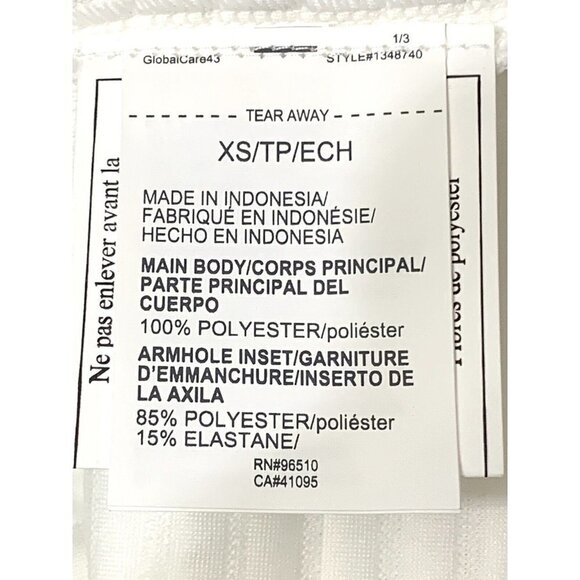 Under Armour Vest XS White Black Trim Daytona UA Storm Cold Gear Cinch Waist NWT - Picture 13 of 13